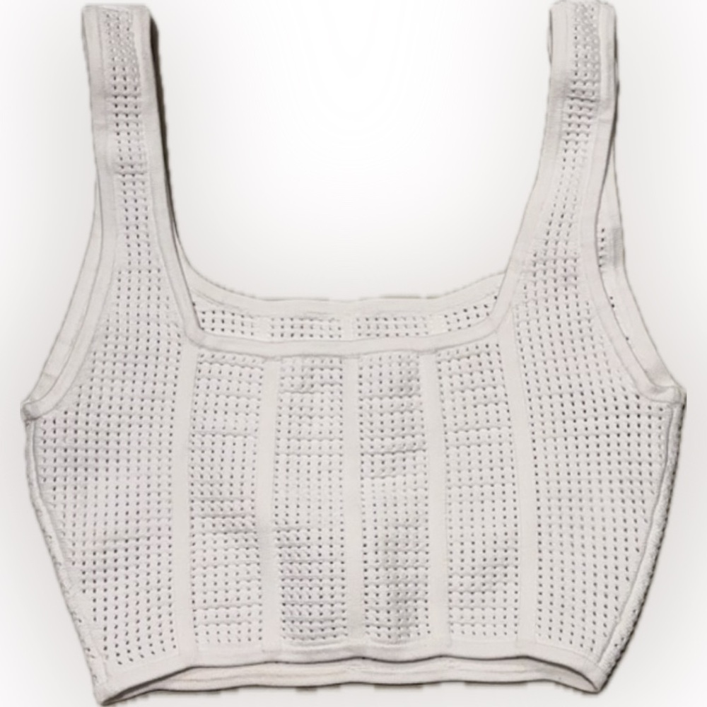 Aritzia Babaton Sculpt Knit Squareneck Cropped Tank - Picture 8 of 12